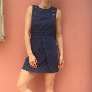 Free People denim dress.