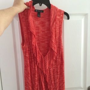 Sleeveless orange vest