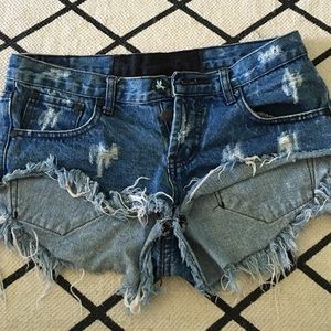 One teaspoon size 26 bonitas denim shorts