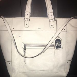 Ralph Lauren gorgeous white tote