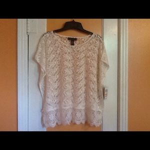 Off White Lace  Top