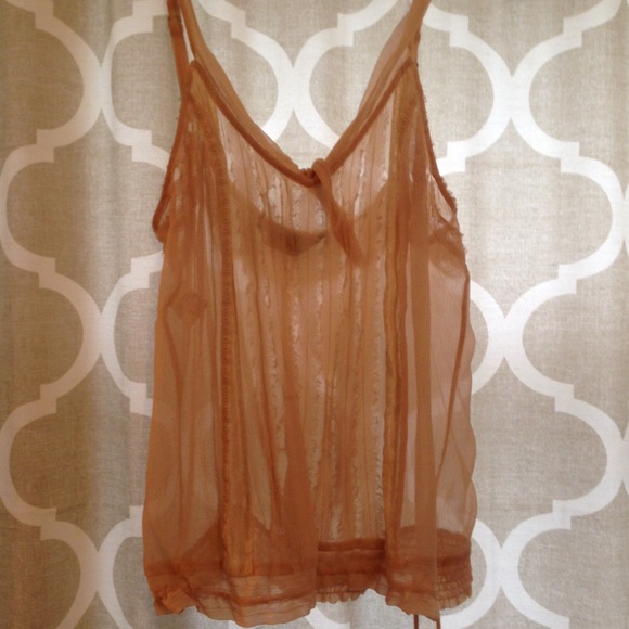 Sheer tank top