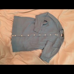 Light blue button up cardigan, J. Crew