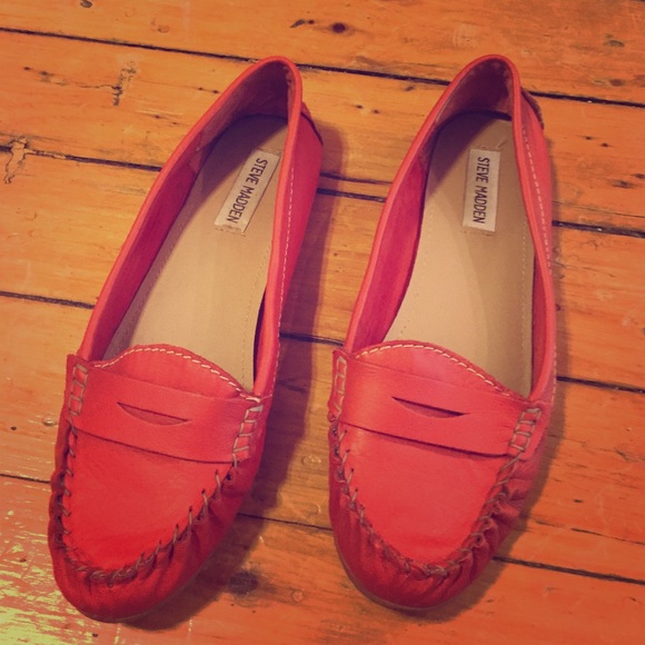 Orange Steve Madden flats