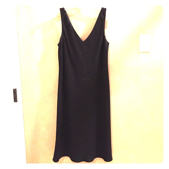 Beautiful beaded (top) black cocktail dress