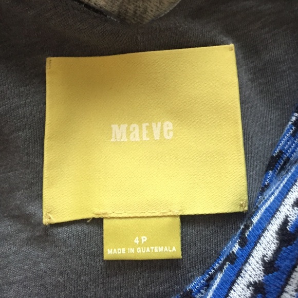 Anthropologie- Maeve blue patterned dress - Picture 3 of 4