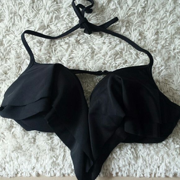 Victoria Secret ruffle halter bikini top