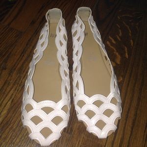 White simple summer shoes