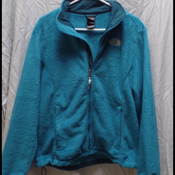 Warm and cozy blue north face fleece jacket