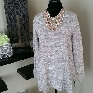 Jeanne Pierre Medium Oversized Earth Tone Sweater