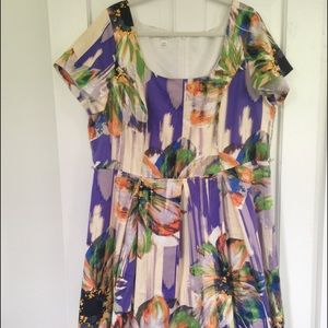 Aline Multiprint Dress 16W London Times