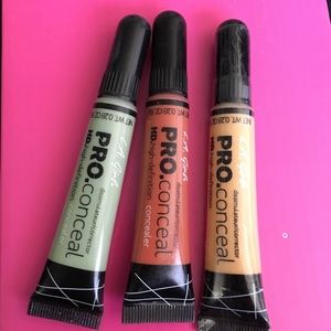 3 LA Girl pro corrective Concealers
