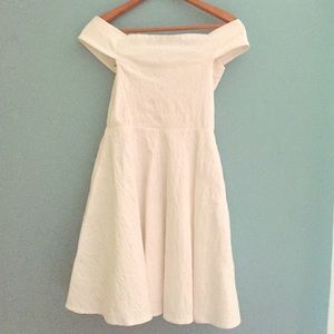White off the shoulder dress
