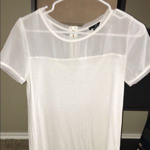 H&M white dressy top