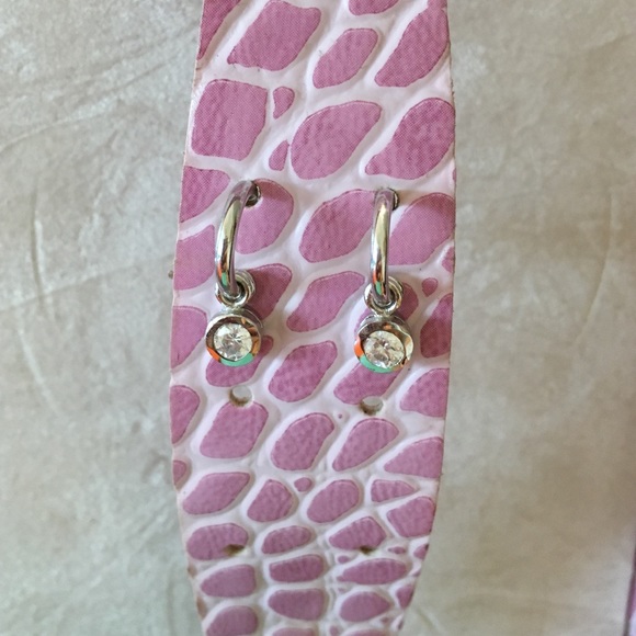 Silver and Crystal Drop Earrings