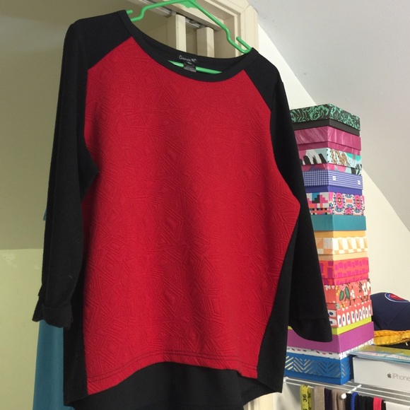 Baseball tee style sweatshirt