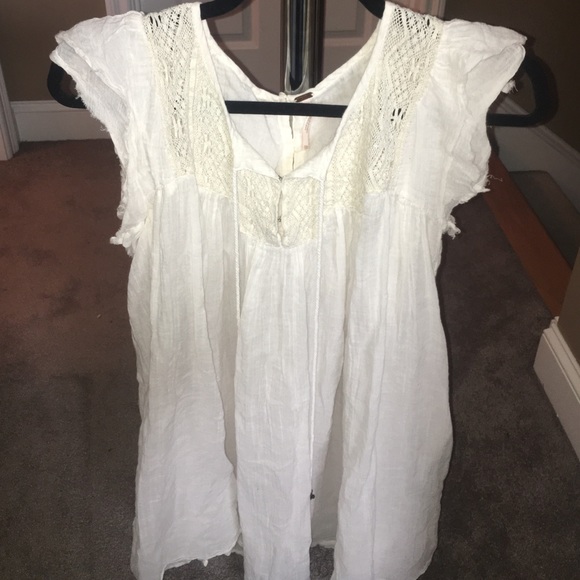 Free people long white shirt/dress.