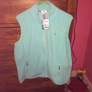 BNWT VV fleece vest in breakwater color