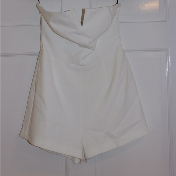 White V-Wire Romper