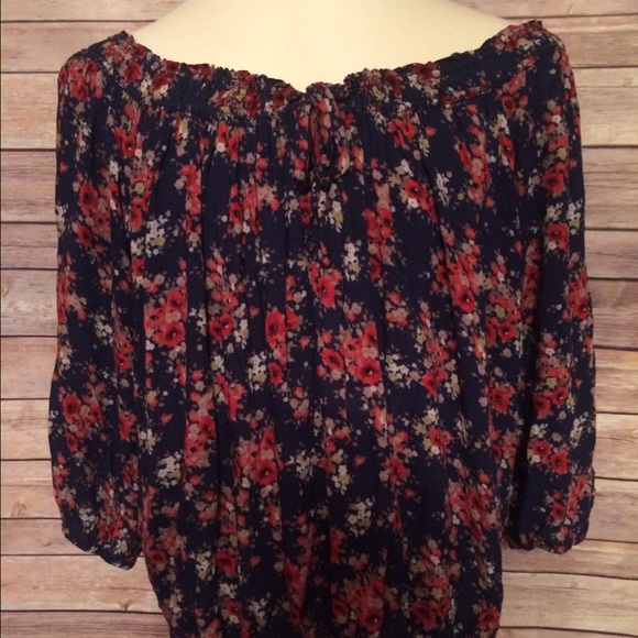 Flowered Boho Top