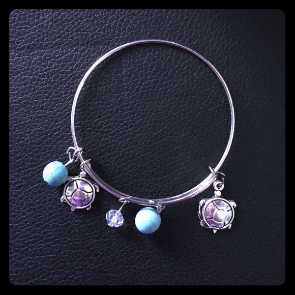 Turtle Bangle Bracelet - Picture 1 of 4