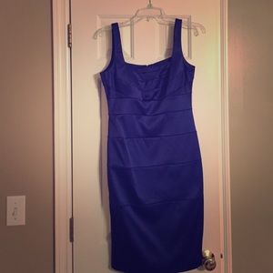 Sapphire blue cocktail dress