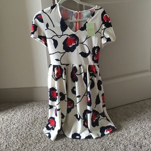 Anthropologie-Maeve white floral dress