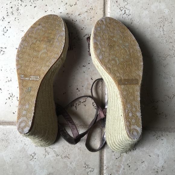 Nordstrom Brown Wedges Size 10 - Picture 4 of 4