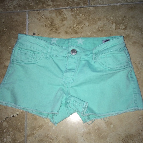 reversible jean shorts