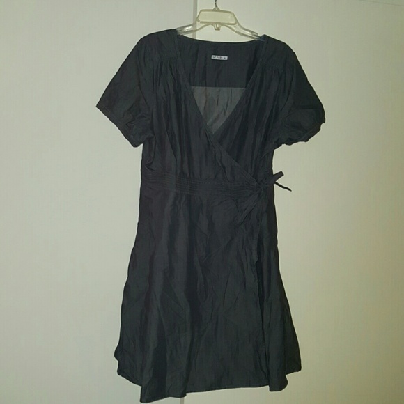 Wrap jean dress