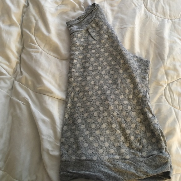 Lane Bryant Polka Dot 3/4 length shirt