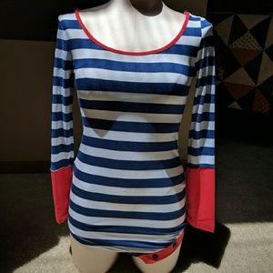 A nautical looking long sleeve! NWOT