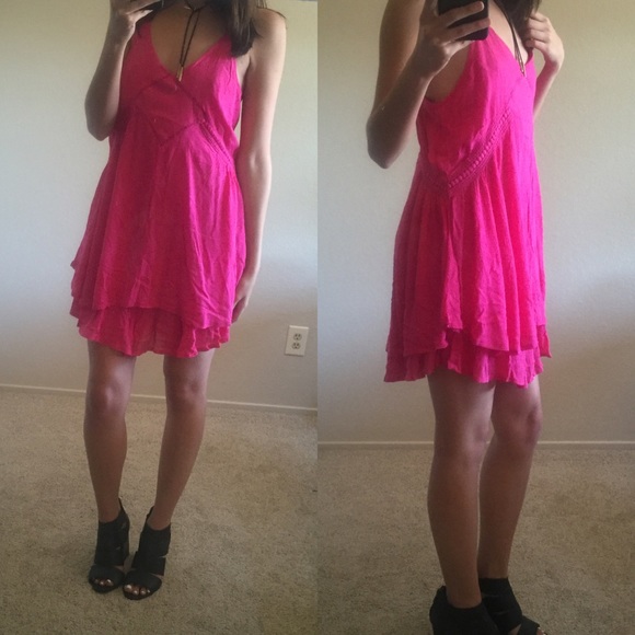 LAST S • Fuchsia Summer Dress - Picture 2 of 2