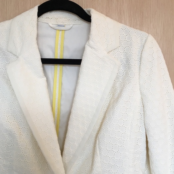 Cream eyelet Boden blazer