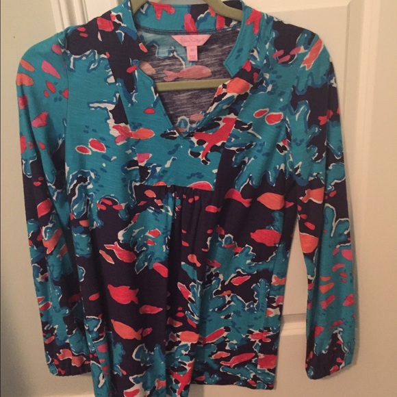 Lily Pulitzer cotton long sleeved shirt