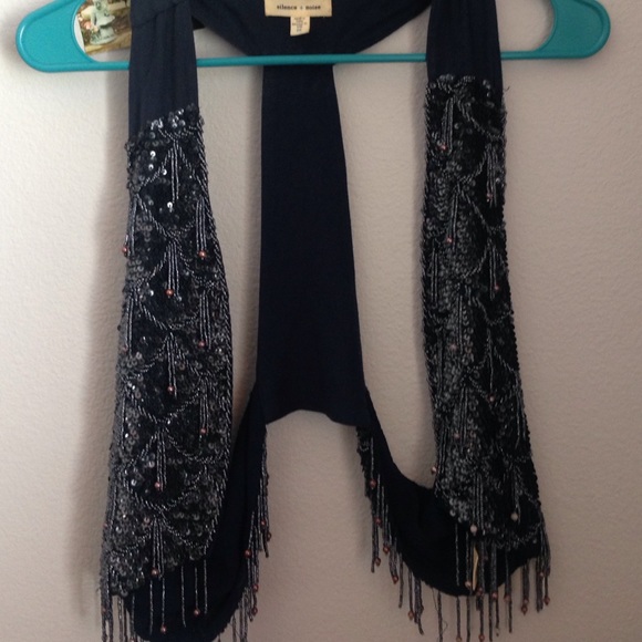 Silence + noise bejeweled vest