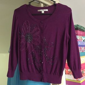 Purple cardi