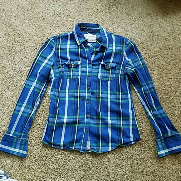 blue and green flannel