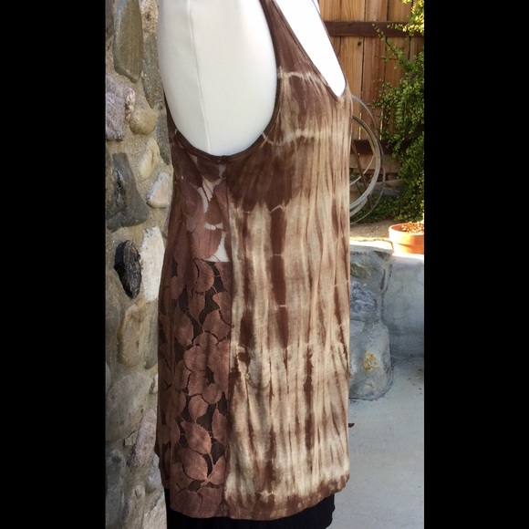 Sleeveless lace long tunic Dress XL
