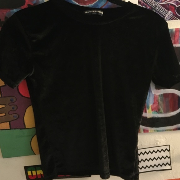 Blacl velvet shirt