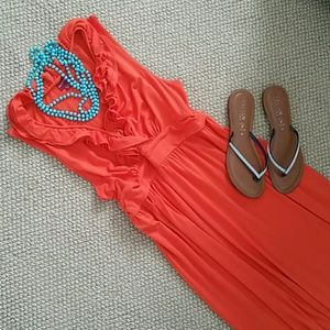 Tangerine Merona Maxi Dress