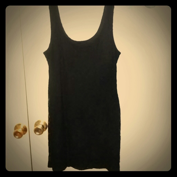 Simple black party dress