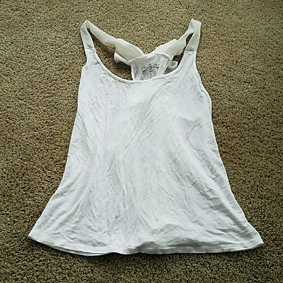 white tank top with bow on the back