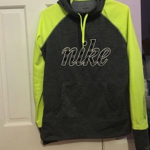 Nike Therma-fit neon and grey sweatshirt
