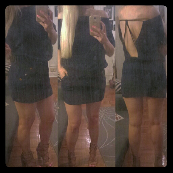 Akira criss cross back dress