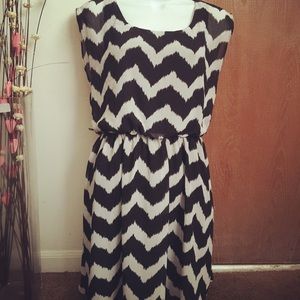 BCX Chevron Print Dress