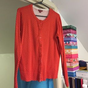 Polka dot cardi