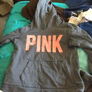 VS Pink pullover hoodie.