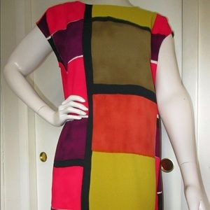 LOFT color block shift dress