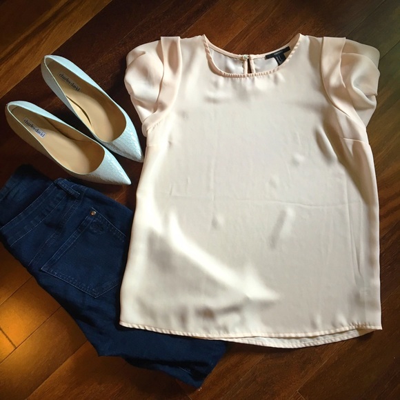 NEW without tags; Adorable soft pink/peach blouse